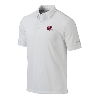 Men's Columbia White Texas A&M Aggies Vault Omni-Wick Drive Polo