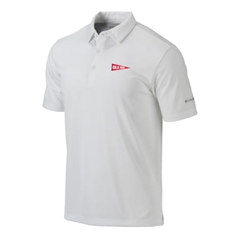 Men's Columbia White Ole Miss Rebels Vault Omni-Wick Drive Polo