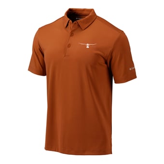 Men's Columbia Texas Orange Texas Longhorns Vault Omni-Wick Drive Polo
