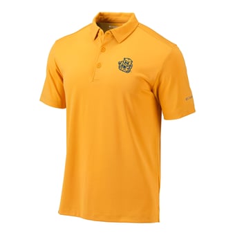 Men's Columbia Maize Michigan Wolverines Vault Omni-Wick Drive Polo