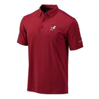 Men's Columbia Cardinal Arkansas Razorbacks Vault Omni-Wick Drive Polo