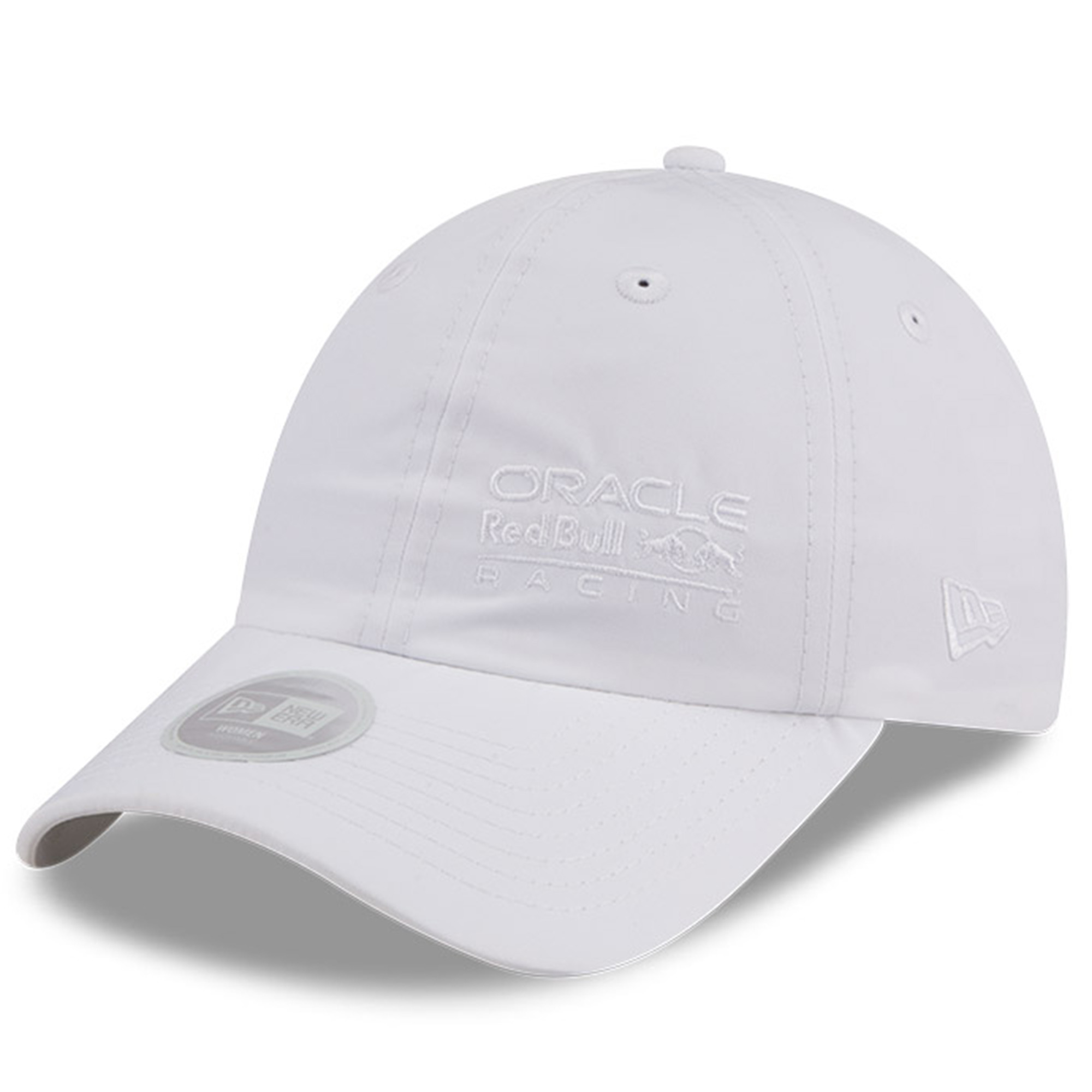 Women's New Era  White Red Bull Racing 9FORTY Ponytail Adjustable Hat