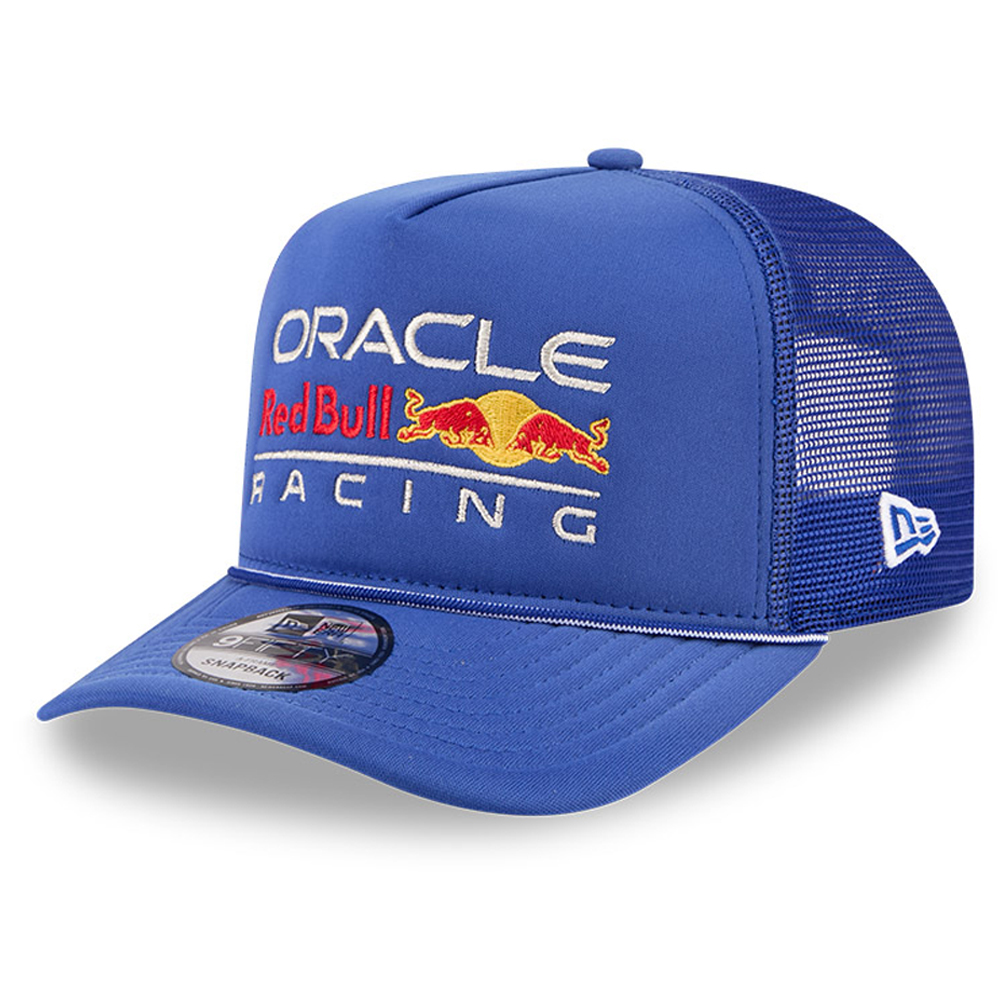Men's New Era  Blue Red Bull Racing A-Frame 9FIFTY Trucker Snapback Hat