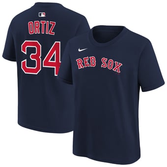 Youth Nike David Ortiz Navy Boston Red Sox Name & Number T-Shirt