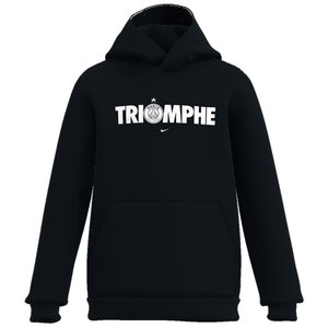 Sweat capuche PSG Champions d'Europe Nike TRIOMPHE - Noir - Enfant, vue 3
