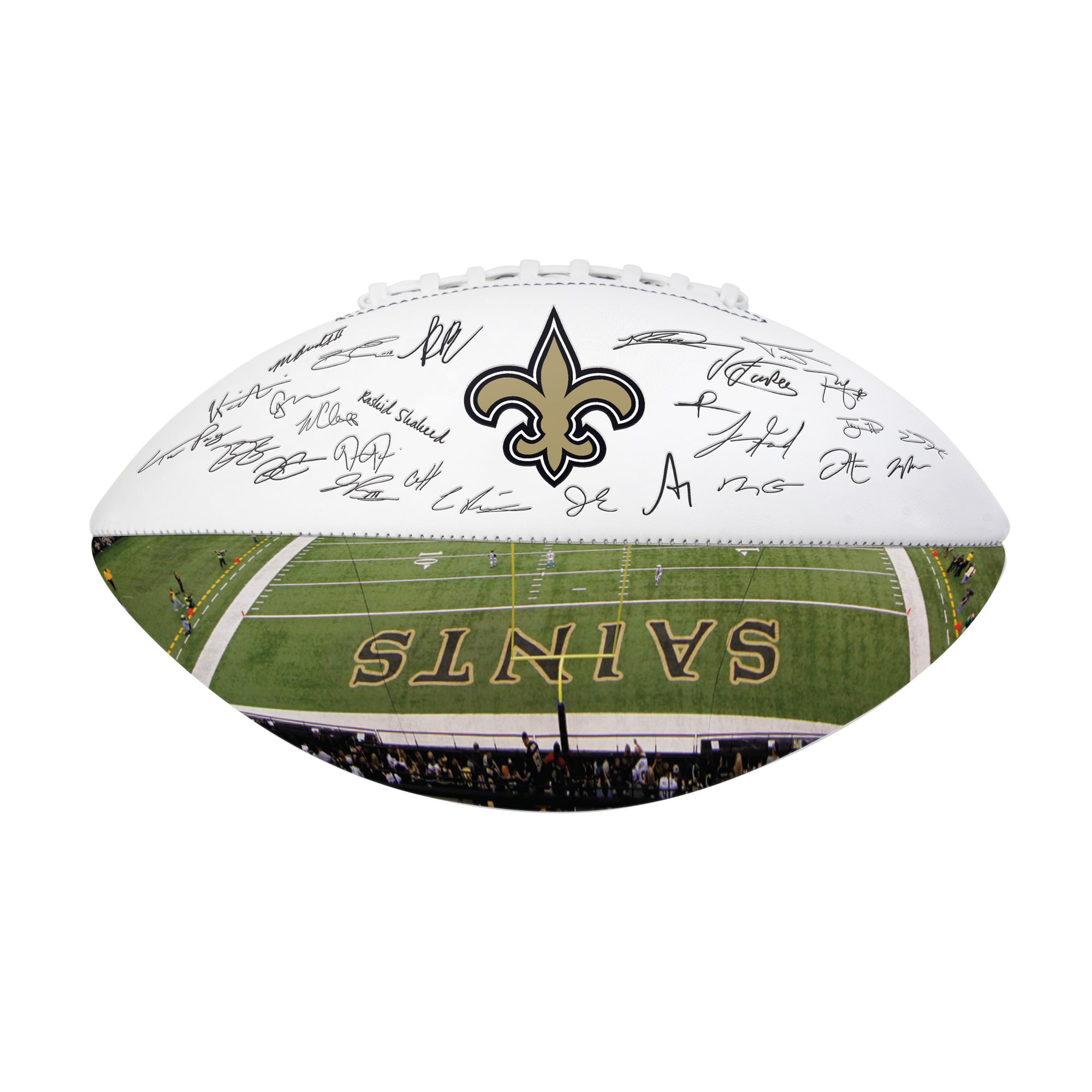 Logo Brands New Orleans Saints 2025 Autograph Signature Football