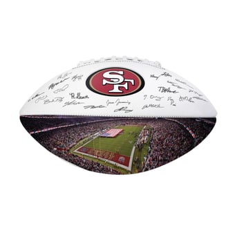 Logo Brands San Francisco 49ers 2025 Autograph Signature Football