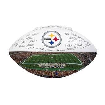 Logo Brands Pittsburgh Steelers 2025 Autograph Signature Football
