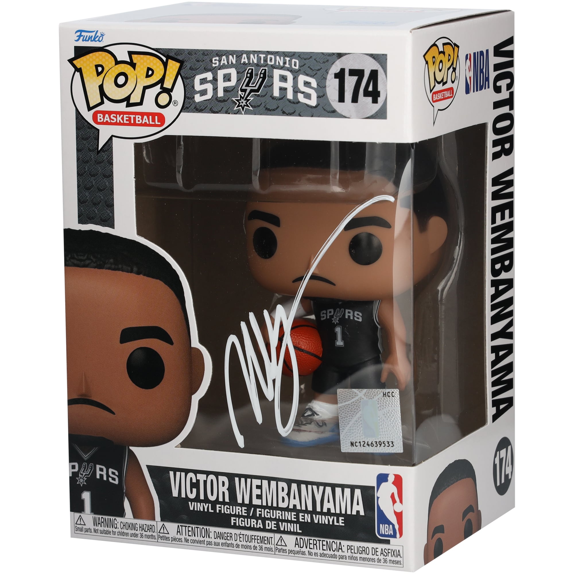 Victor Wembanyama San Antonio Spurs Autographed #174 Funko POP! Figurine