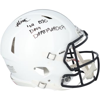 Abdul Carter Penn State Nittany Lions Autographed Riddell Speed Authentic Helmet with Multiple Inscriptions