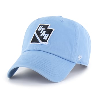 Men's '47  Light Blue Utah Mammoth Alternate Logo Clean Up Adjustable Hat