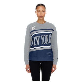 Women's New Era  Navy/Gray New York Yankees Gameday Fleece Sweatshirt