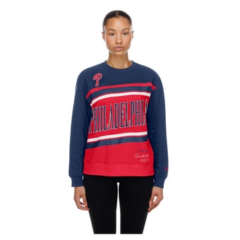 Women's New Era  Red/Navy Philadelphia Phillies Gameday Fleece Sweatshirt