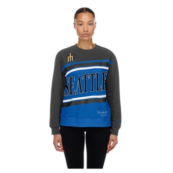 Women's New Era  Blue/Black Seattle Mariners City Connect Gameday Fleece Sweatshirt