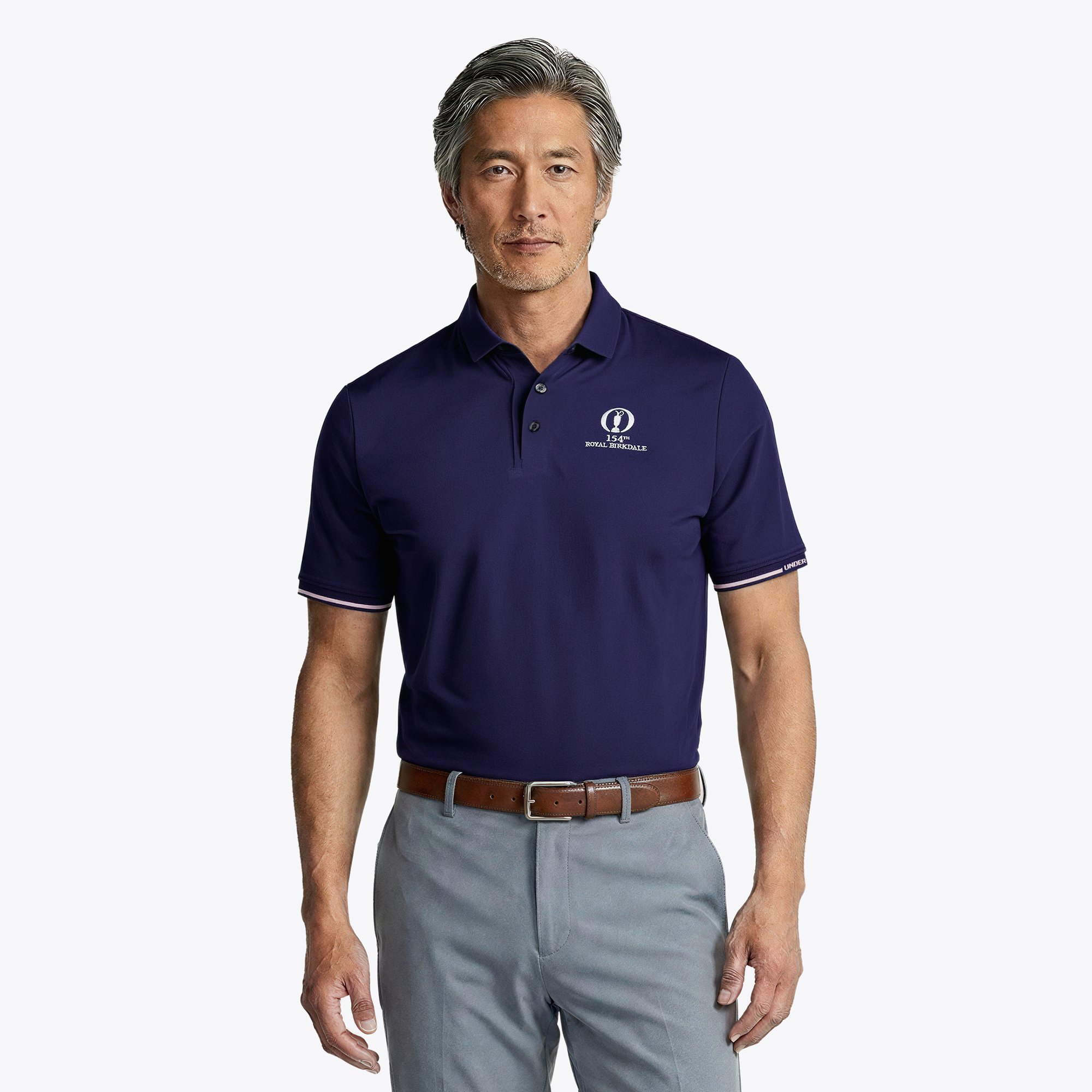 Polo The 154th Open Royal Birkdale Under Armour Pique - Blu Navy