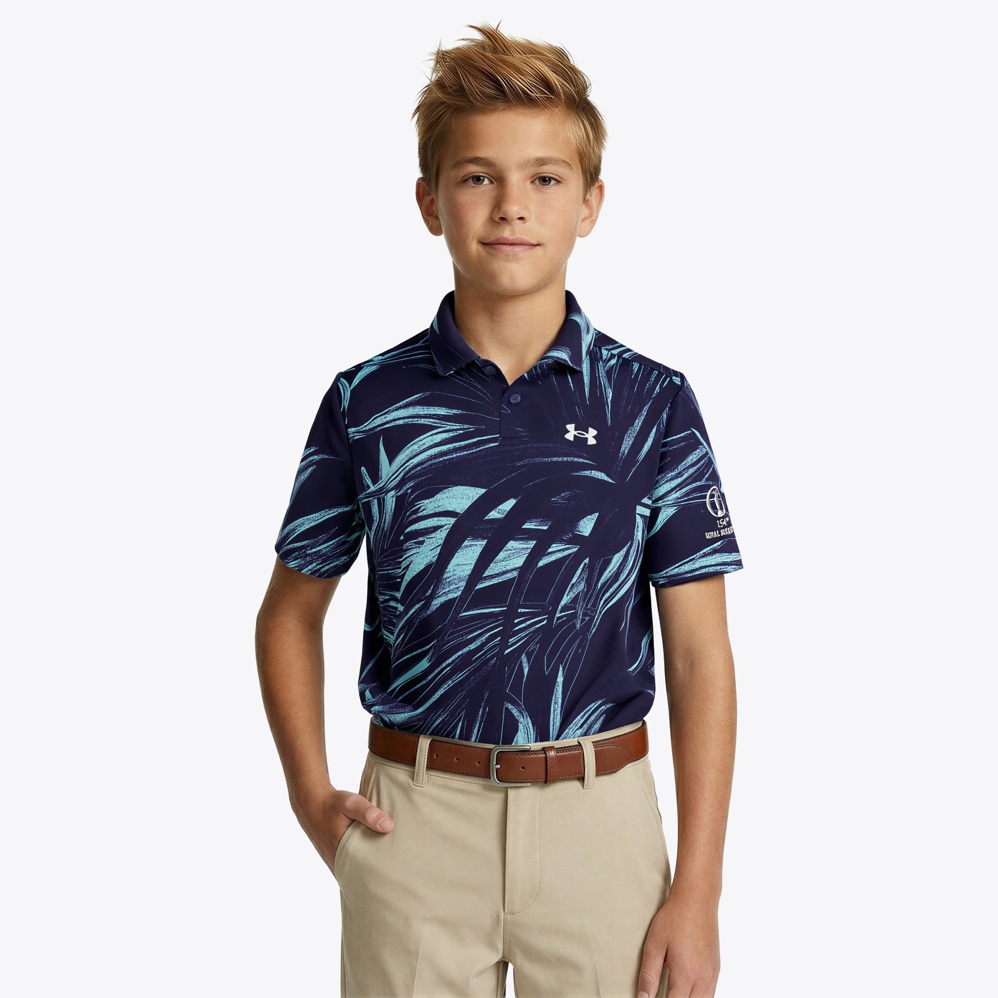 Polo The Open Under Armour Impronta palmare - Junior