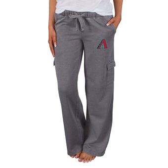 Women's Concepts Sport Charcoal Arizona Diamondbacks Trackside Wide Leg Cargo Pants