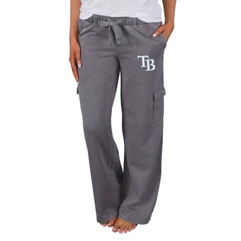 Women's Concepts Sport Charcoal Tampa Bay Rays Trackside Wide Leg Cargo Pants