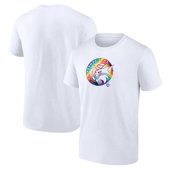 Men's White Minnesota Lynx Team Logo Pride T-Shirt