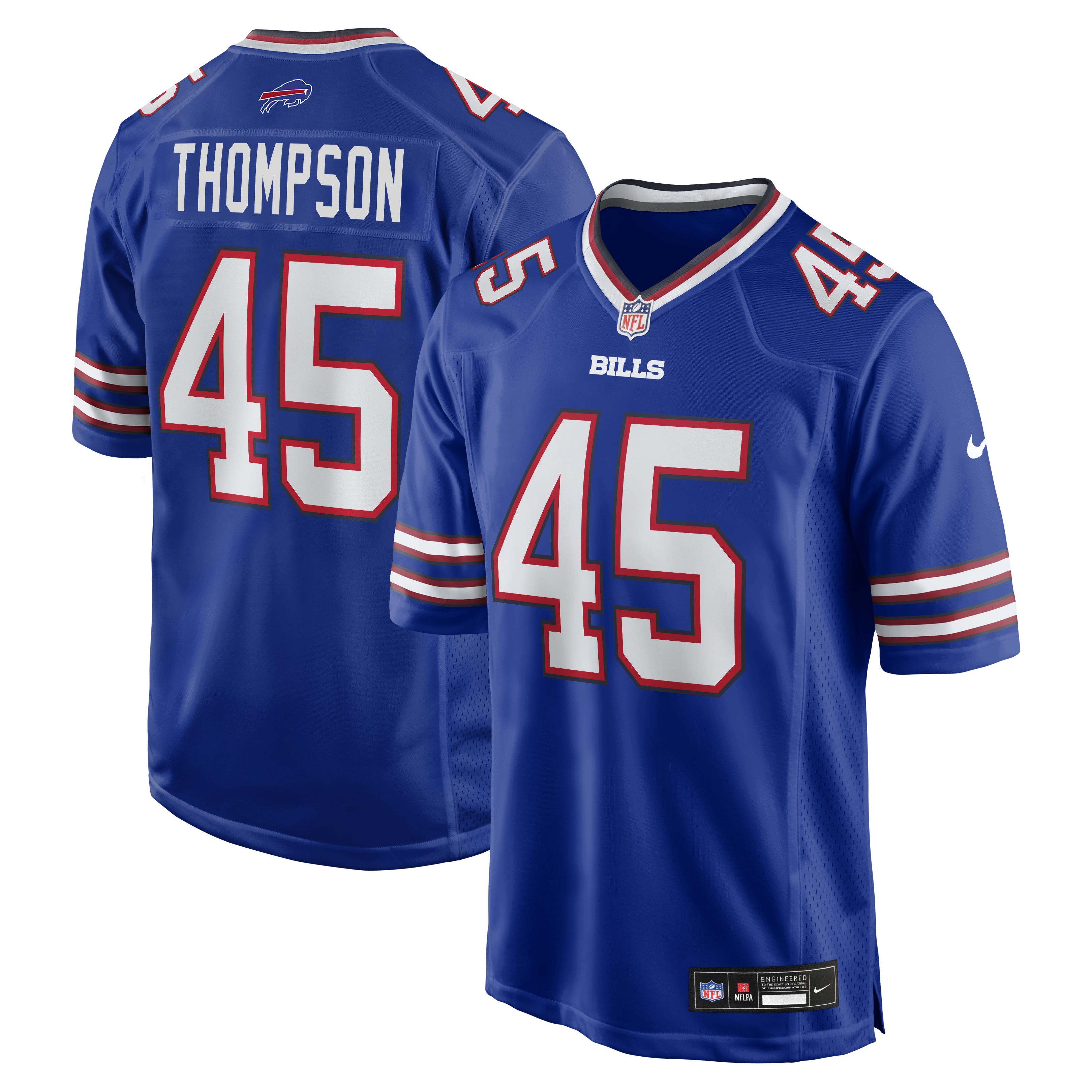 Men's Nike Shaq Thompson  Royal Buffalo Bills Team Game Jersey