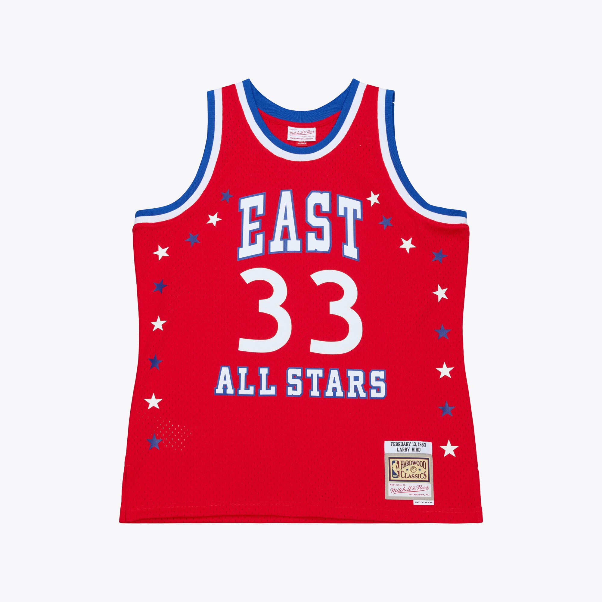 Men's Mitchell & Ness Larry Bird Red Eastern Conference 1983 All-Star Game Swingman Jersey