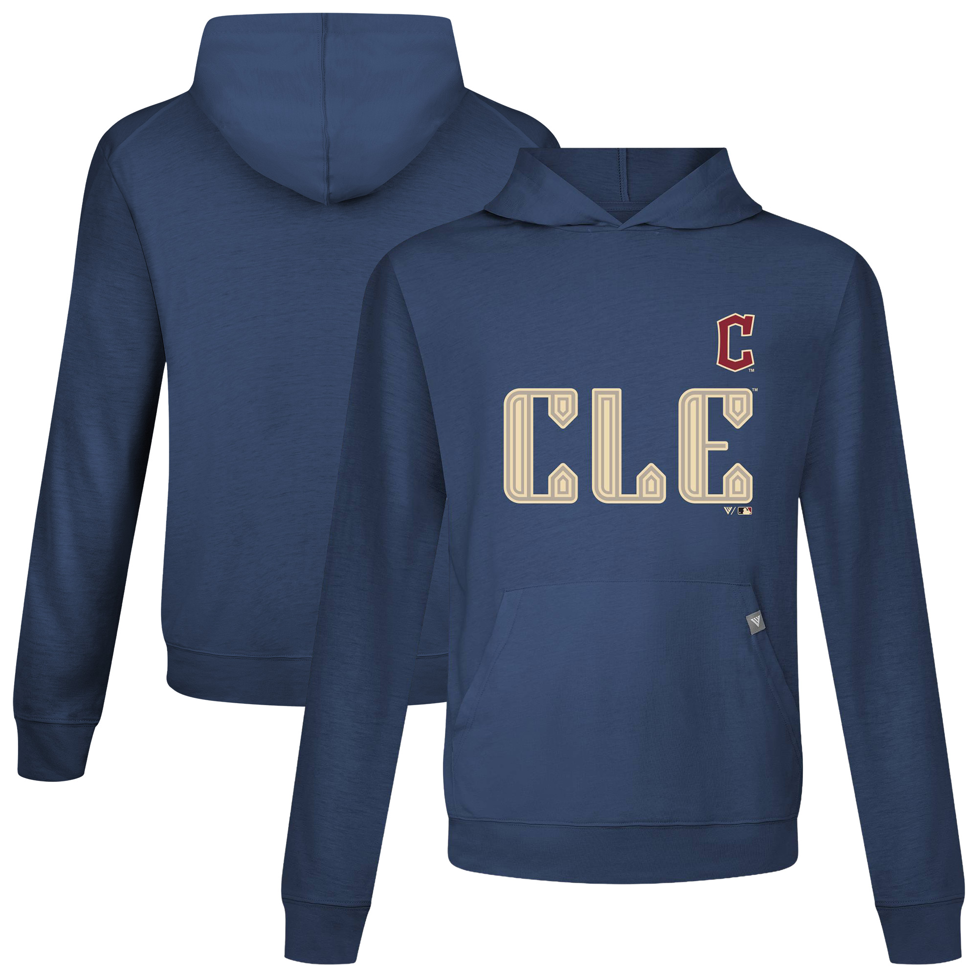 Men’s Levelwear Navy Cleveland Guardians City Connect Relay Core Logo Pullover Hoodie Men’s Levelwear Navy Cleveland Guardians City Connect Relay Core Logo Pullover Hoodie