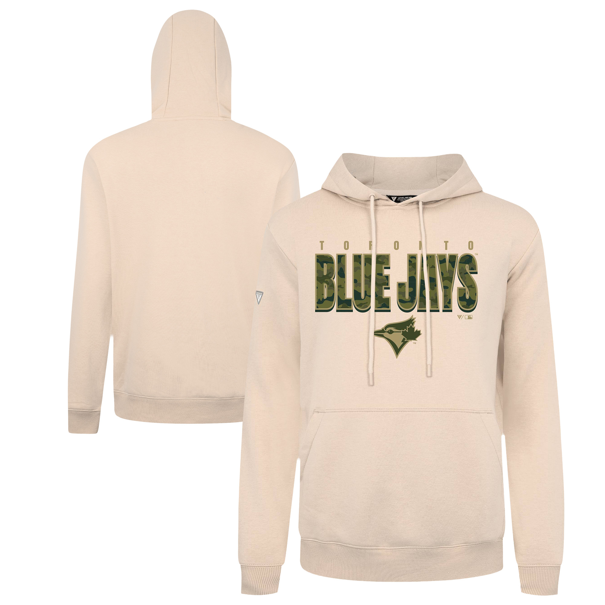 Men’s Levelwear Khaki Toronto Blue Jays Podium Protect Pullover Hoodie Men’s Levelwear Khaki Toronto Blue Jays Podium Protect Pullover Hoodie