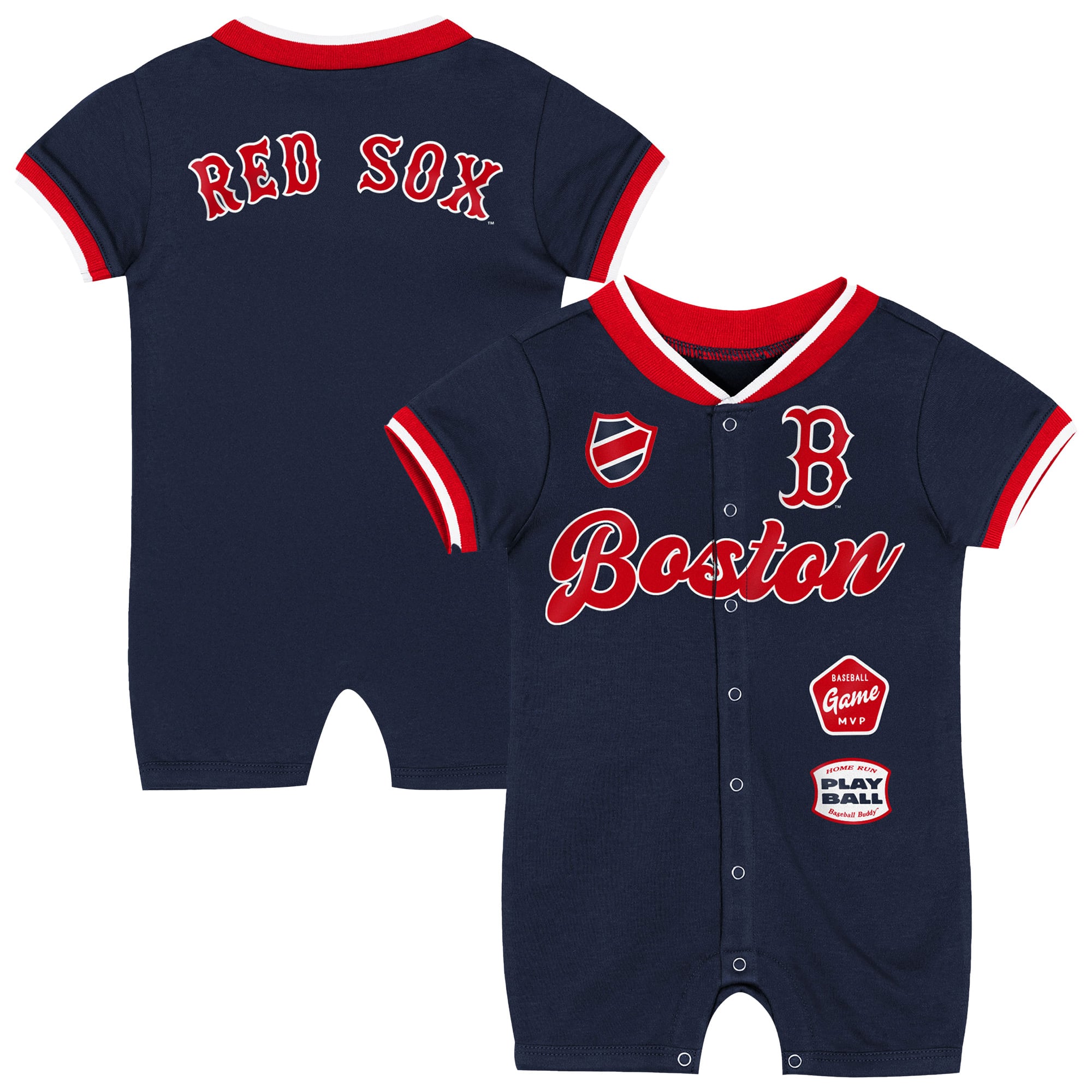 Infant Outerstuff Navy Boston Red Sox Pinch Coverall