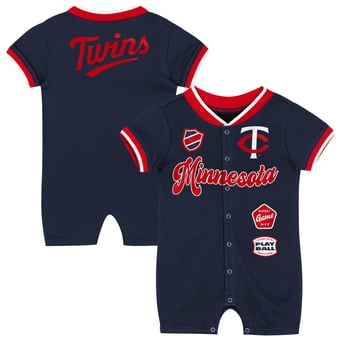 Infant Outerstuff Navy Minnesota Twins Pinch Coverall