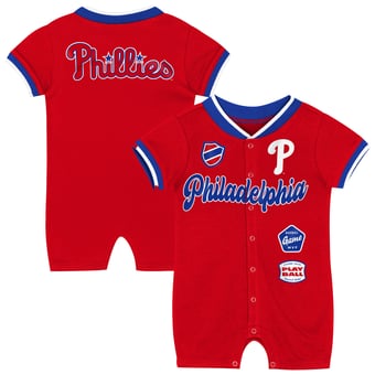 Infant Outerstuff Red Philadelphia Phillies Pinch Coverall