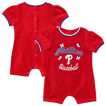 Girls Infant Outerstuff Red Philadelphia Phillies Wind-Up Coverall
