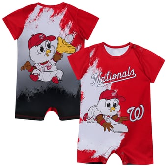 Infant Outerstuff  Red Washington Nationals Baby Mascot Bodysuit