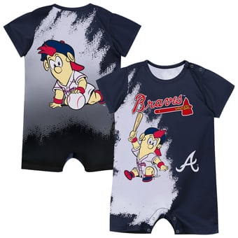 Infant Outerstuff  Navy Atlanta Braves Baby Mascot Bodysuit