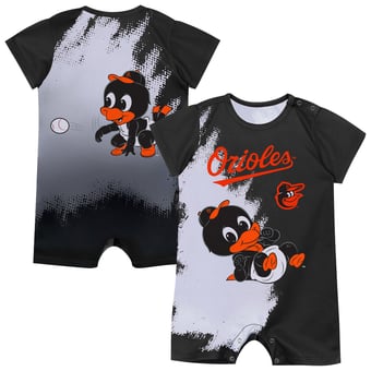 Infant Outerstuff  Black Baltimore Orioles Baby Mascot Bodysuit