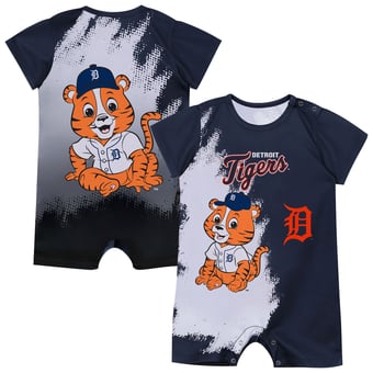 Infant Outerstuff  Navy Detroit Tigers Baby Mascot Bodysuit