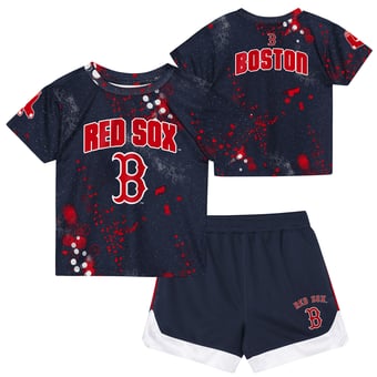 Toddler Outerstuff  Navy Boston Red Sox Pinch Hitter T-Shirt & Shorts Set