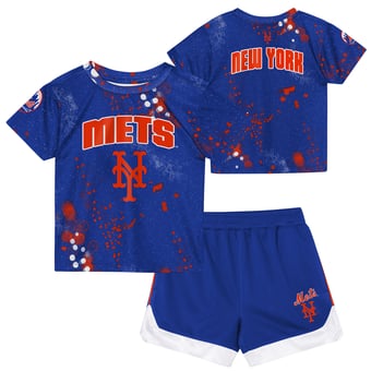 Toddler Outerstuff  Royal New York Mets Pinch Hitter T-Shirt & Shorts Set