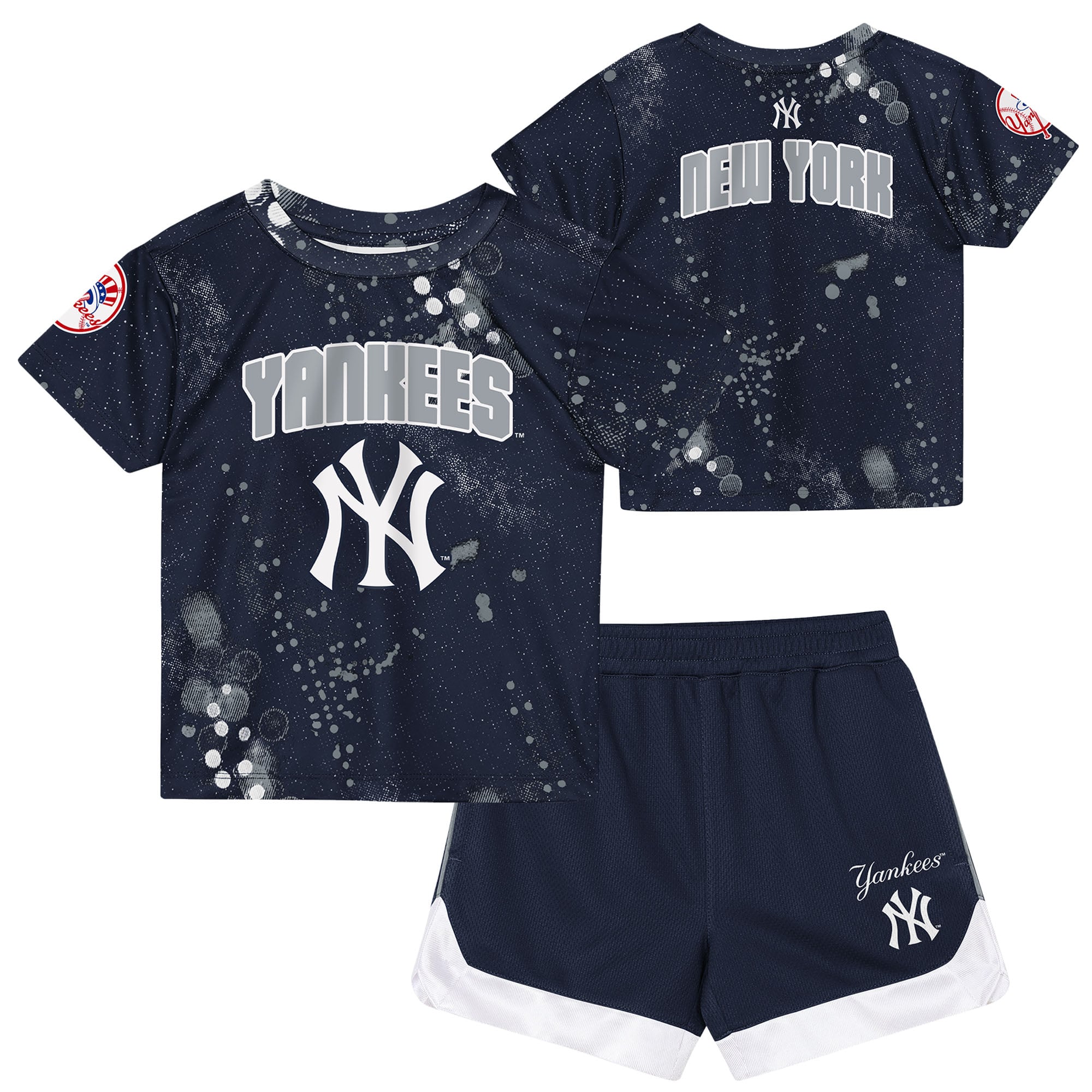 Toddler Outerstuff  Navy New York Yankees Pinch Hitter T-Shirt & Shorts Set