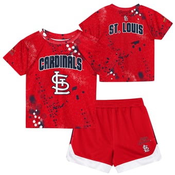 Toddler Outerstuff  Red St. Louis Cardinals Pinch Hitter T-Shirt & Shorts Set