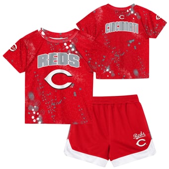 Toddler Outerstuff  Red Cincinnati Reds Pinch Hitter T-Shirt & Shorts Set