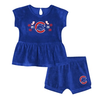 Girls Toddler Outerstuff  Royal Chicago Cubs Hop Base Fashion T-Shirt & Shorts Set