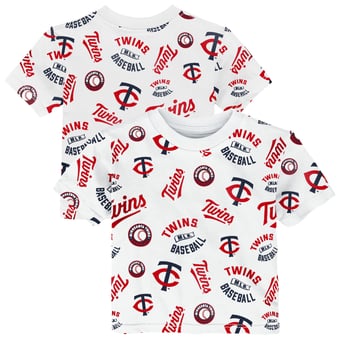 Toddler Outerstuff  White Minnesota Twins Run Down T-Shirt