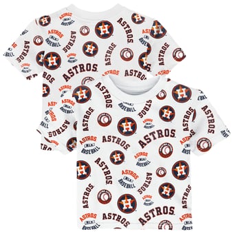 Toddler Outerstuff  White Houston Astros Run Down T-Shirt