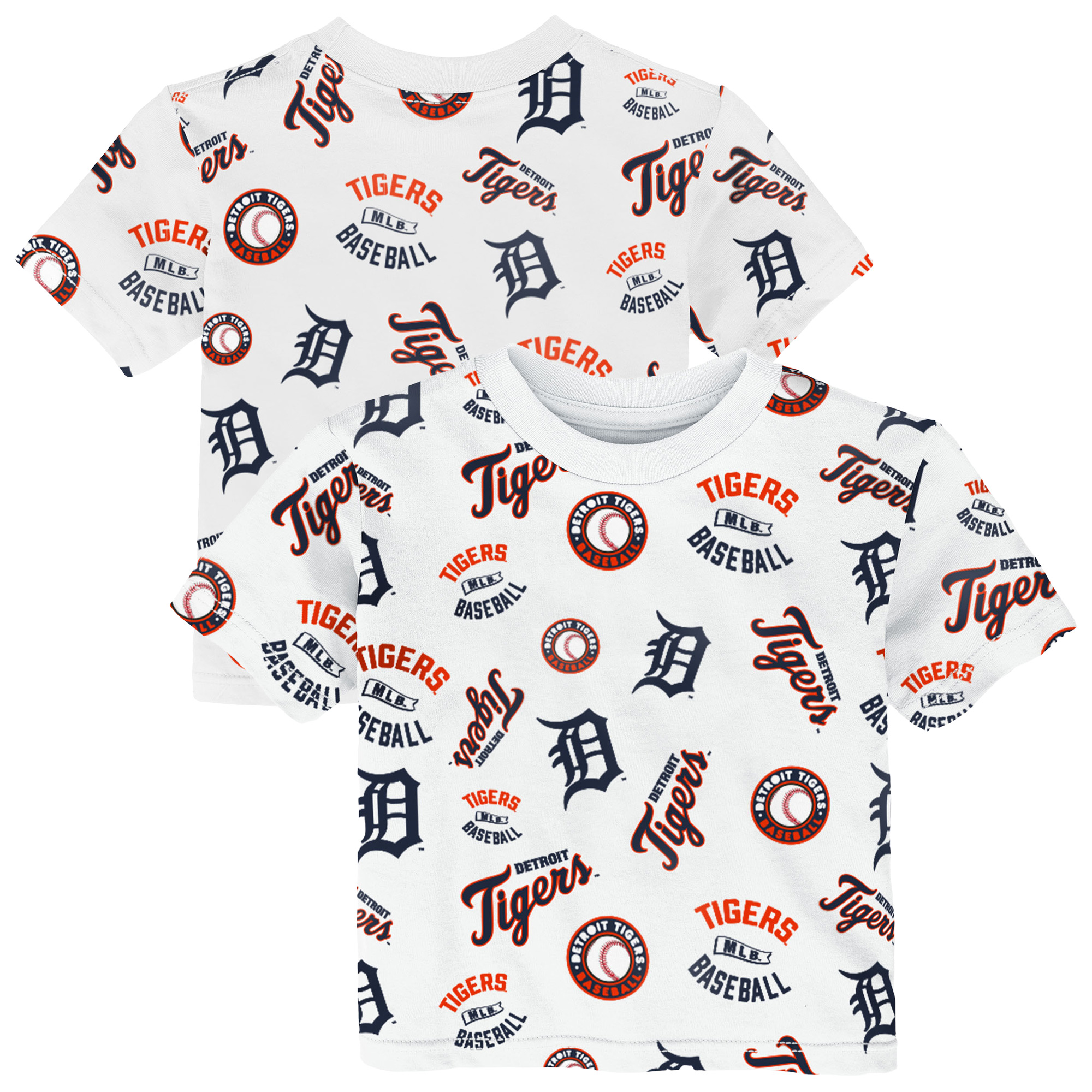 Toddler Outerstuff  White Detroit Tigers Run Down T-Shirt