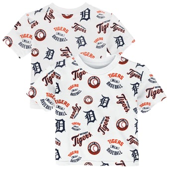 Toddler Outerstuff  White Detroit Tigers Run Down T-Shirt