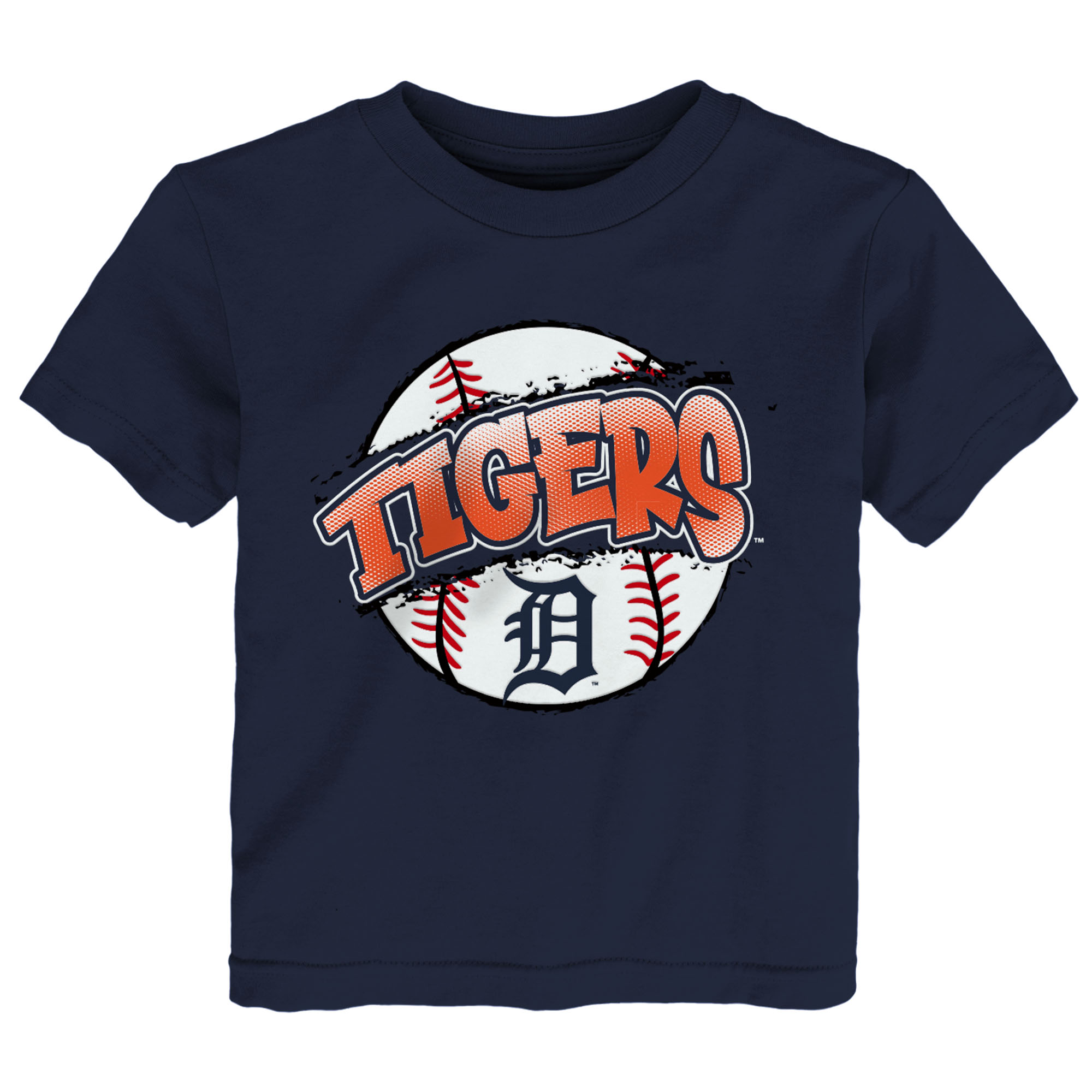 Toddler Outerstuff  Navy Detroit Tigers Split Ball T-Shirt