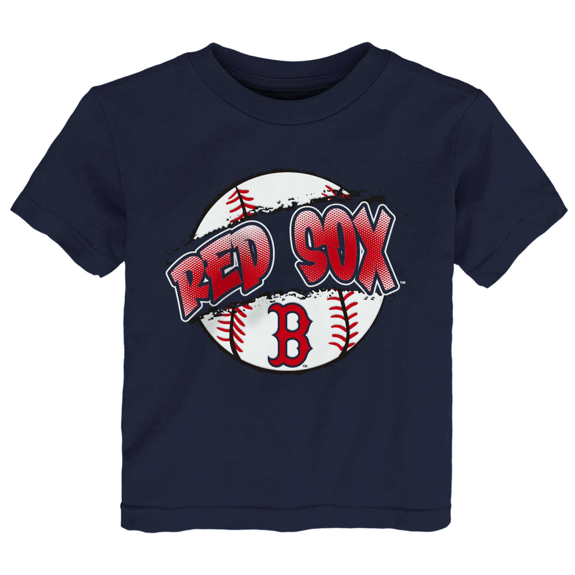 Toddler Outerstuff  Navy Boston Red Sox Split Ball T-Shirt