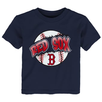 Toddler Outerstuff  Navy Boston Red Sox Split Ball T-Shirt