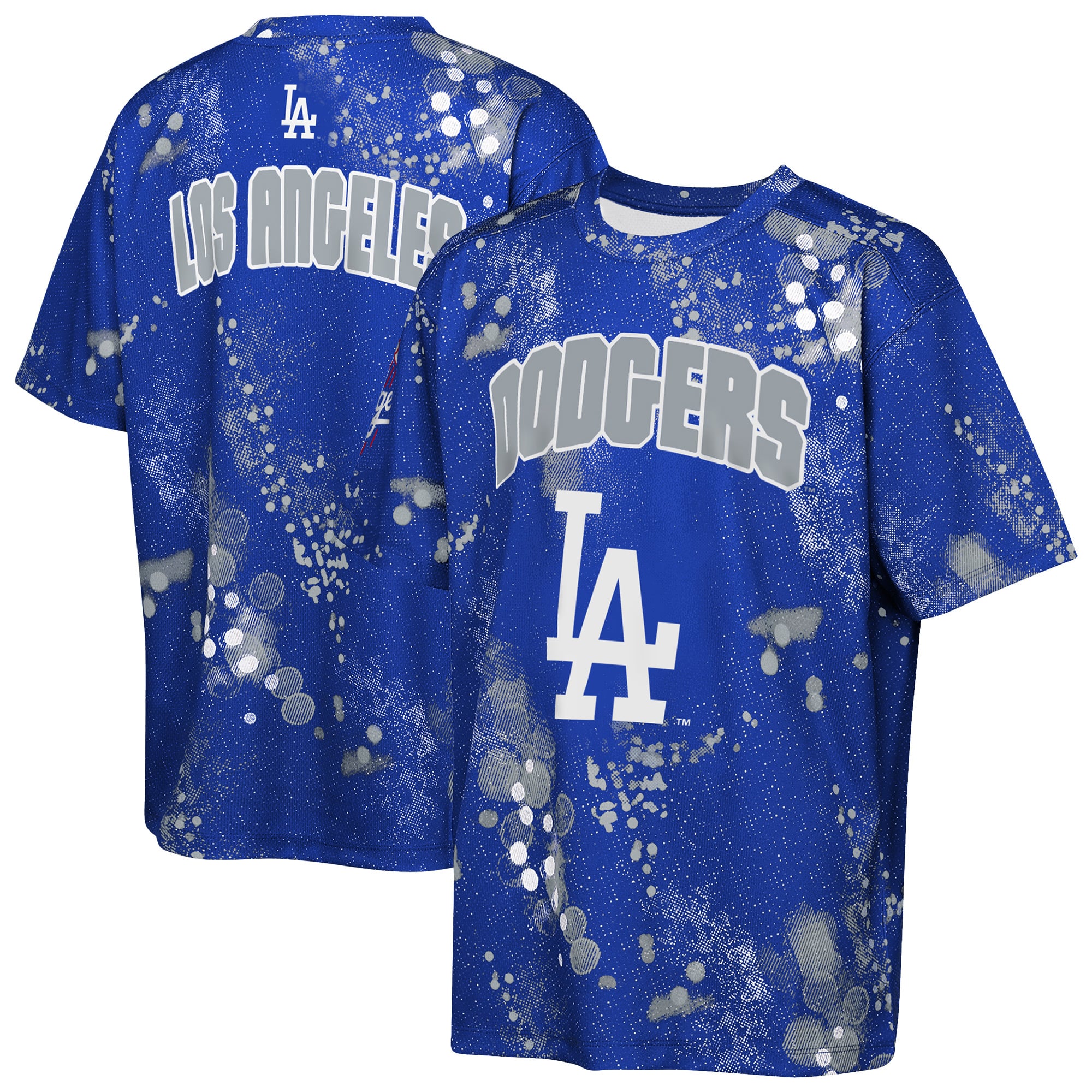 Youth Outerstuff Blue Los Angeles Dodgers Y2 Tech Stadium Lights T-Shirt