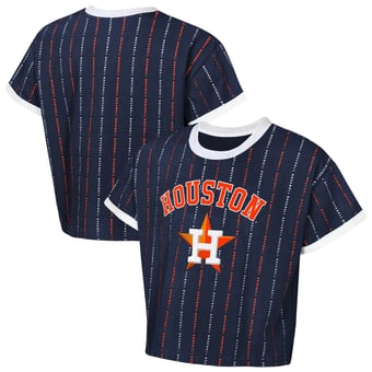 Girls Youth Outerstuff  Navy Houston Astros Tech Keeper Fashion T-Shirt